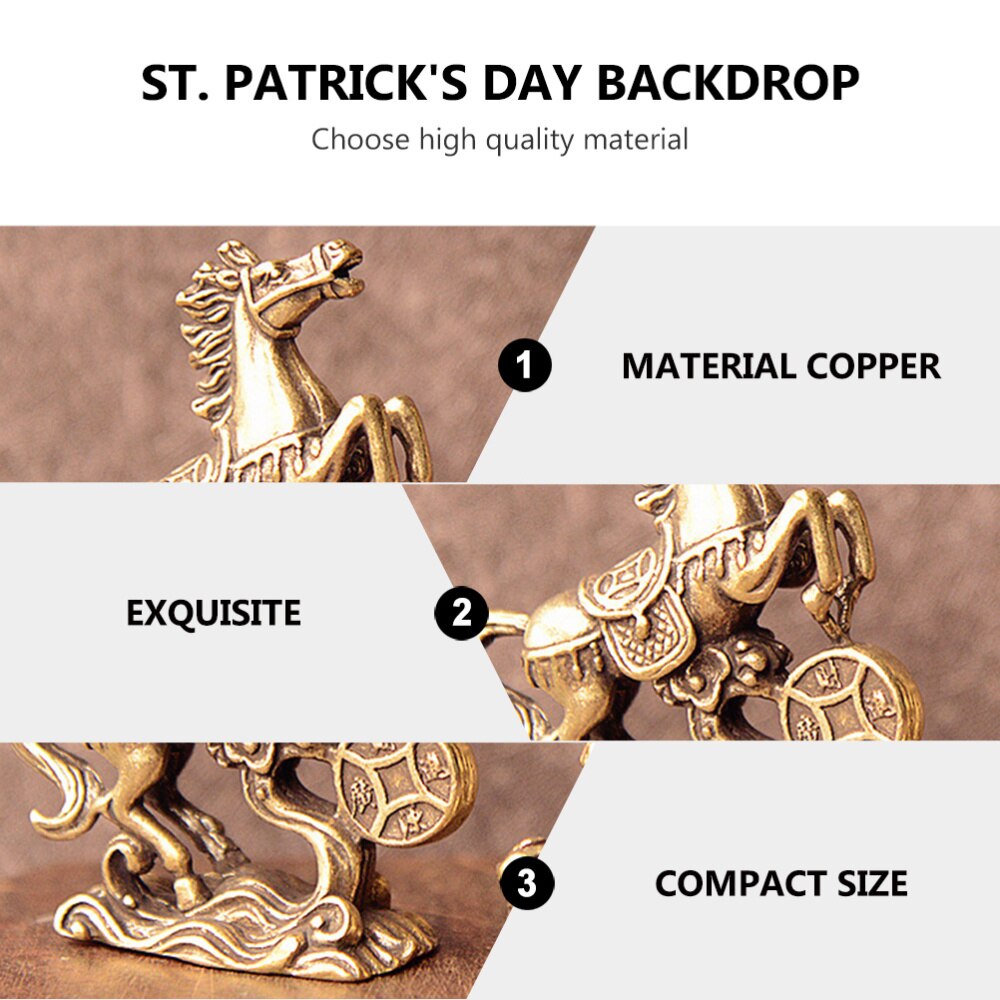 Copper Office Feng Shui Lucky Horse Ornaments Rich Horse Furnishings