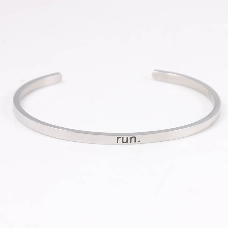 3.2mm Stainless Steel Bangle Engraved you are my sunshine Inspirational Quote Cuff Mantra Bracelet for Women: 2