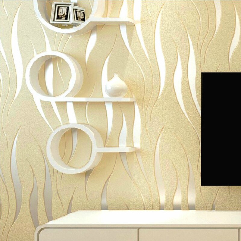 Moderne 3D Abstrakte Geometrische Tapete Rolle Für Wohnzimmer Schlafzimmer wohnzimmer Wohnkultur Geprägte Zauberstab Papier Grau, Lila, Beige, Gelb
