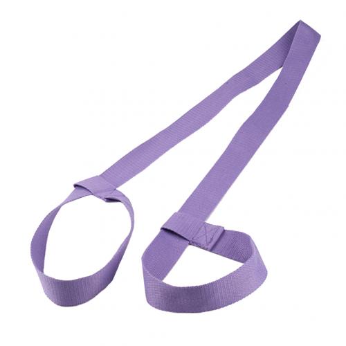 Draagbare katoenen yogamat, schoudertas, fitnessbenodigdheden, vintage: Paars