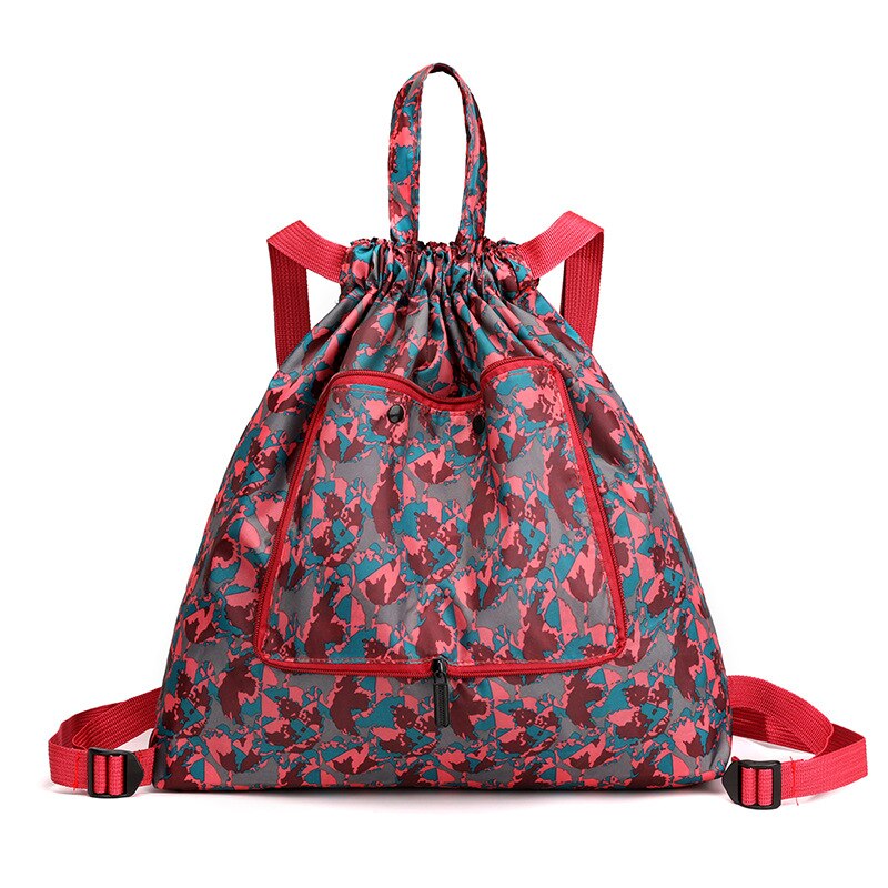 Sac à dos étanche à cordon coulissant pour femmes et hommes, avec motif de feuilles, de sport en plein air, de Fitness, d'entraînement, de gymnastique, de surf, de rangement de chaussures: Map Color