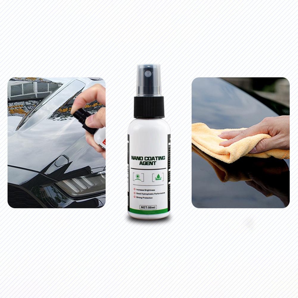 50ml Car Coating Ceramic Car Coating Super Hydrophobic Liquid Set Nano Ceramic Car Paint Care Liquid Polysiloxane Paint Care