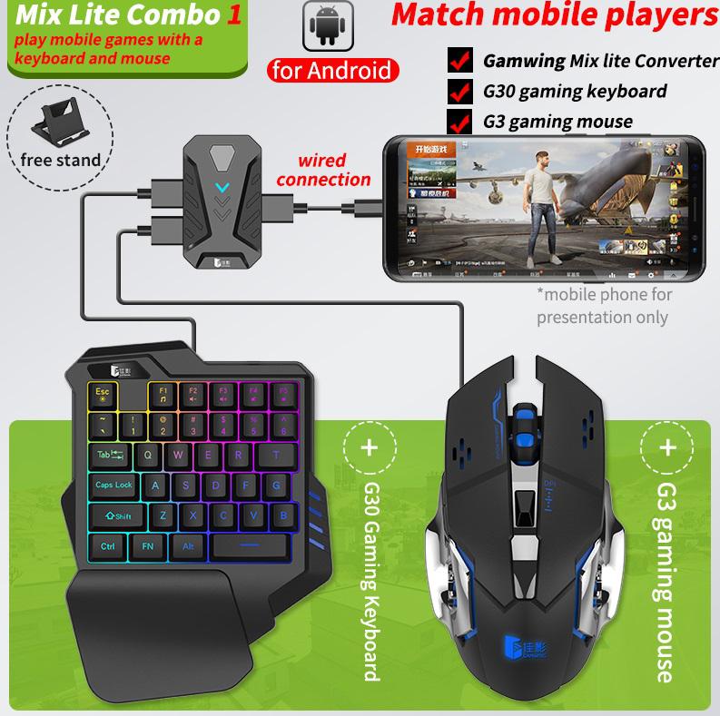 Gaming Keyboard Mouse Converter for Android and iOS Game Converter Bluetooth 5.0 Mobile Controller Game Converter: Default Title