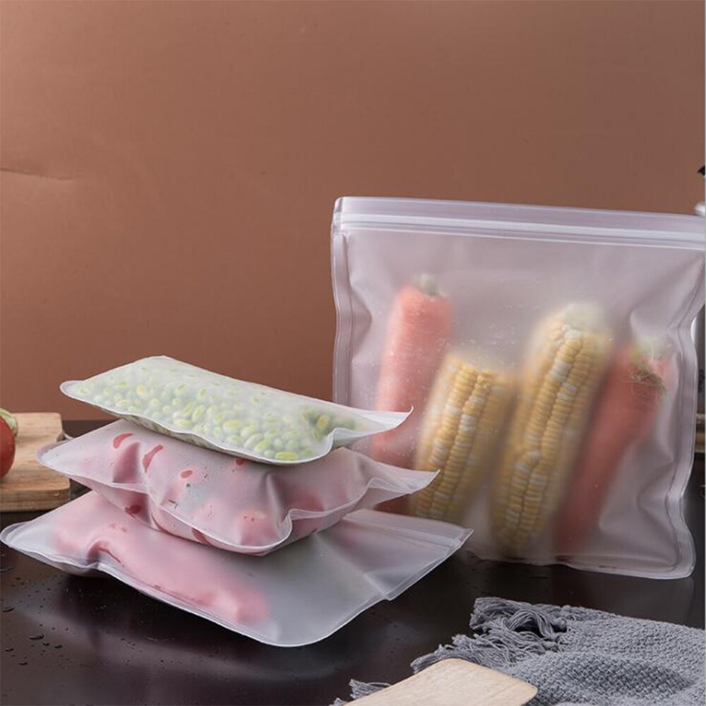 Food Preservation Bag Refrigerator Food Storage Bag Fruit Vegetable Sealed Bag Reuse Food Packaging Snacks Keep Fresh