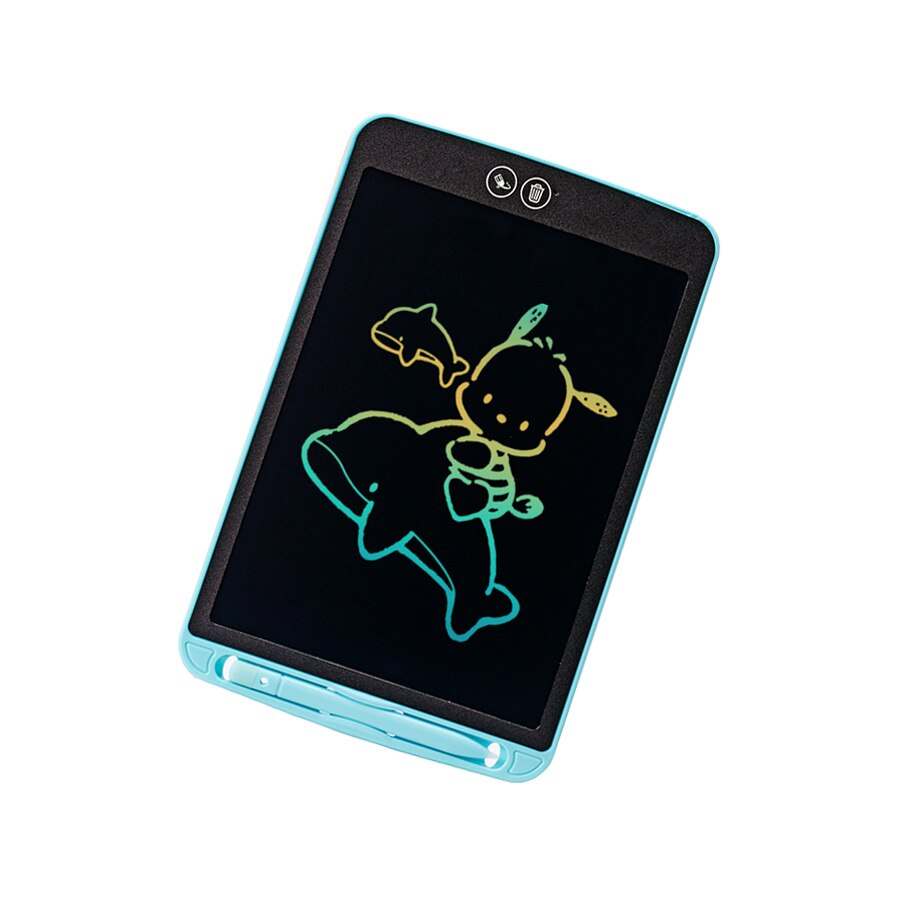 Delvis slettbar 10''lcd skrivebrett digitalt nettbrett for tegnebrett for barn digital skrivepenn 12 tommer: 12 tommers slett blått