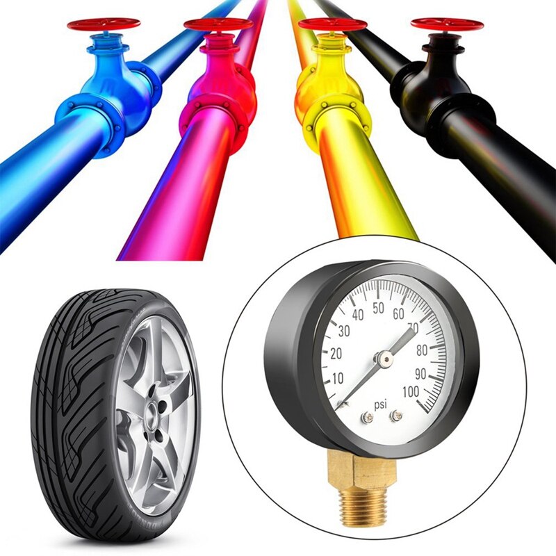 Simmons 1305 0-100 Psi 1/4 inch Well Pump Water Pressure Gauge Ts50-100Psi