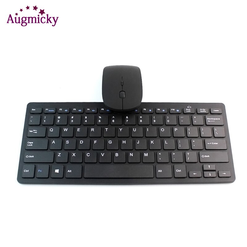 Mini Keyboard Mouse Combo Multimedia Wireless 2.4G Wireless Keyboard And Mouse Kit Keypad Ultra-Slim For Android IOS PC Laptop