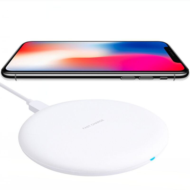 Beauty 10w qi-wireless-ladegerät für iphone 11 pro x xs  xr 8, schnellladestation für samsung  s8 s9 s10 note 9 8, usb-ladegerät