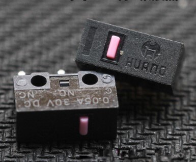 2 pièces/pack original HUANO souris micro interrupteur micro bouton blanc/jaune/bleu/rose point pour le choix: Rose