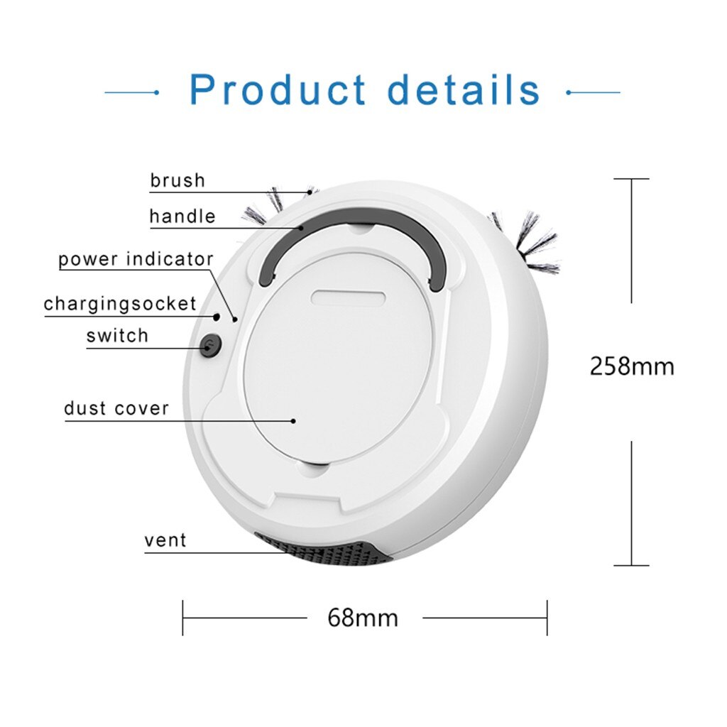 Smart Robot Vacuum Cleaner 1800pa Vacuum Cleaner Home Multifunctional Wireless Sweeping Robot Wet And Dry Vacuum#G30