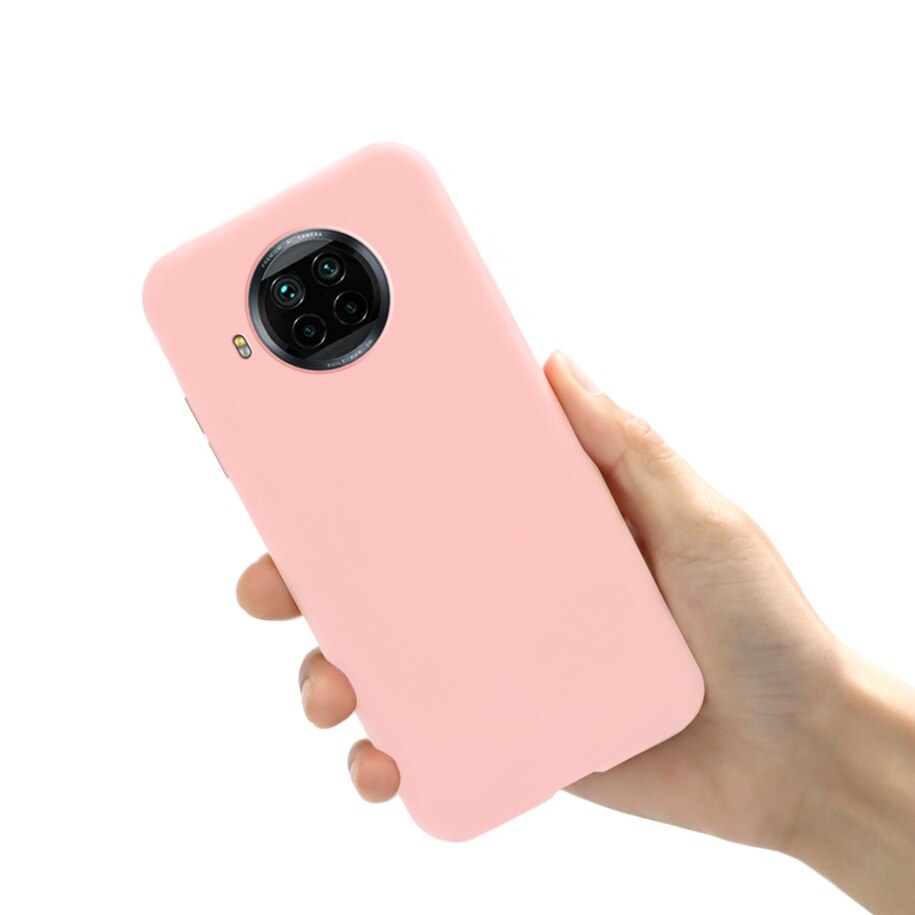 Voor Xiaomi Mi 10T Lite Case Vloeibare Siliconen Telefoon Cover Voor Xiaomi 10T Lite 5G 128 Gb fundas Cover Op Xiomi Mi10T Lite Soft Case: Light Pink