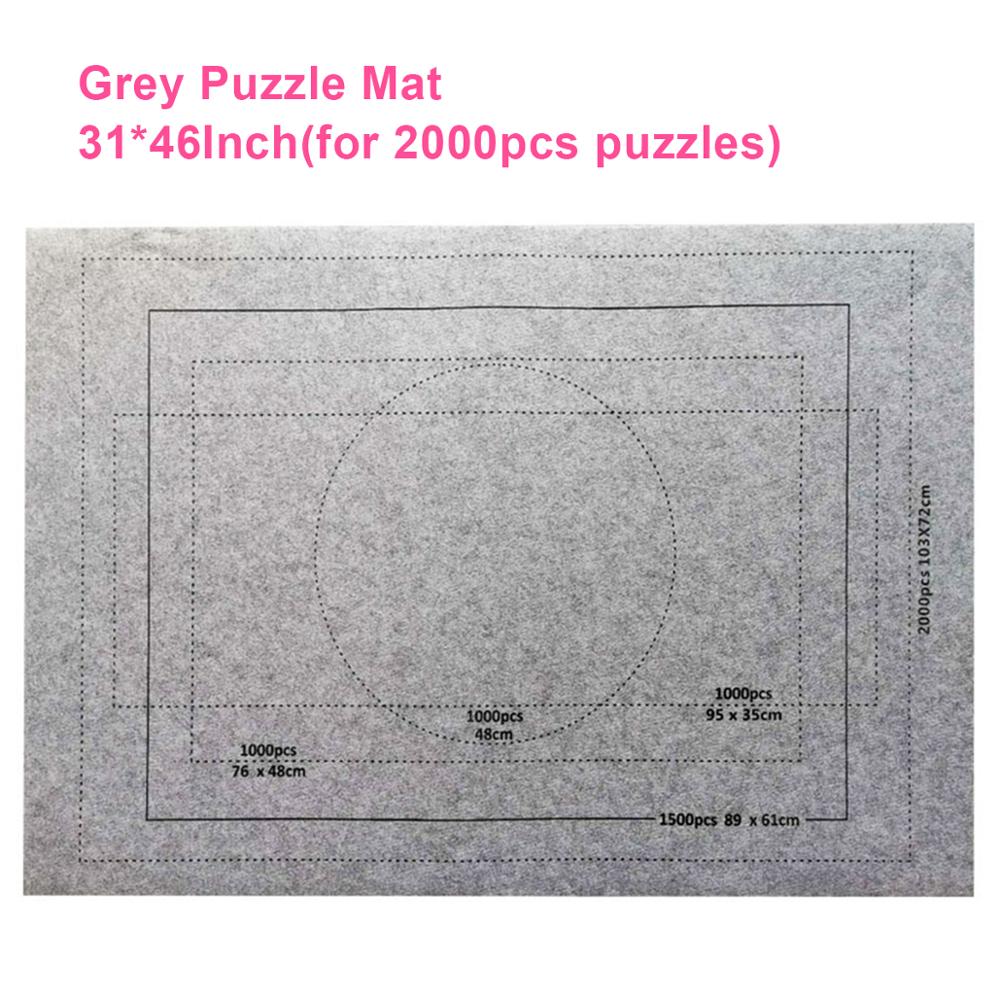 A esteira profissional do quebra-cabeça rola acima a placa da esteira de feltro para o material favorável ao meio ambiente do armazenamento do enigma para até 3000 peças quebra-cabeças: 31x46inch Grey