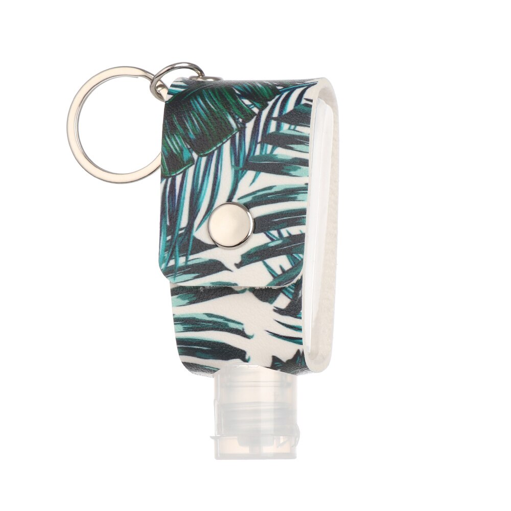 30ml Hand Sanitizer Bottle Portable Keychain Holder Travel Reusable Bottle Hand washing gel Sub-bottling with Keychain Carrier: Palm