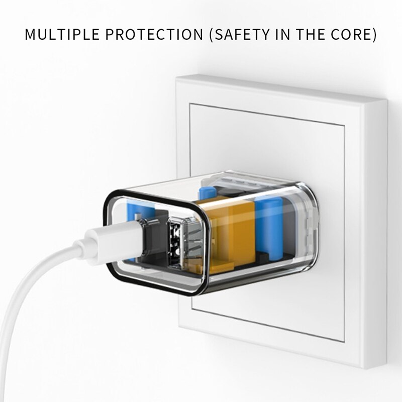 LBER USB C Charger Block For Iphone 12, USB C Wall Charger 18W Power Adapter Portable Charger With Foldable Plug, US Plug