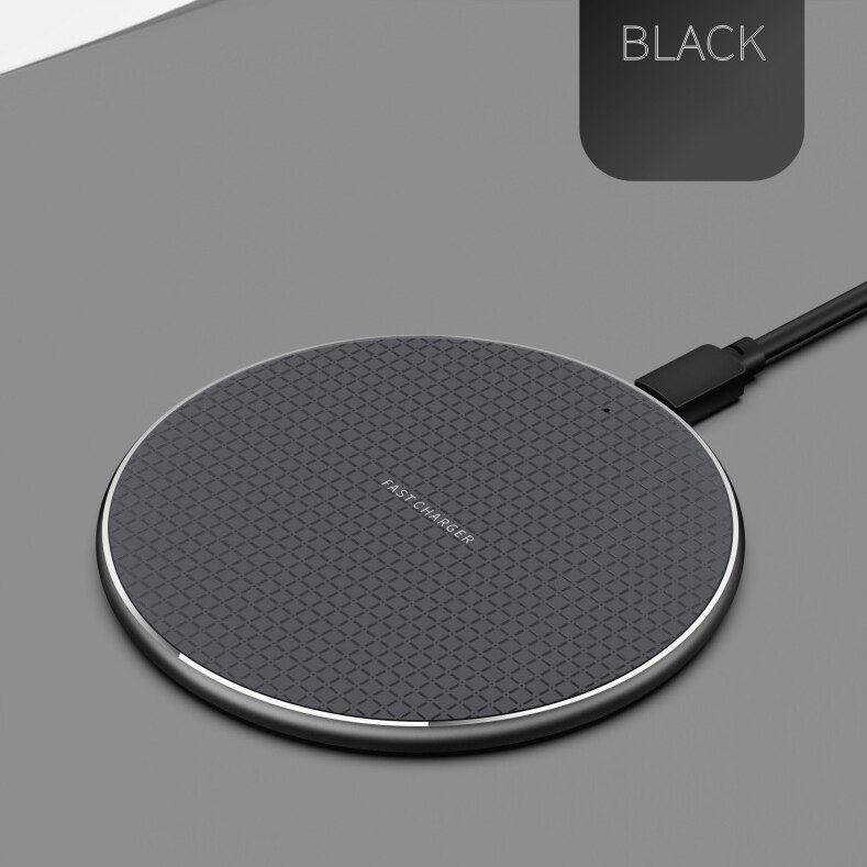 Wireless Charger for iPhone 11 X Xs Xr 8 10W Qi Fast Wireless Charging Pad for Samsung S10 Note 9 AirPods Xiaomi Charger: 3