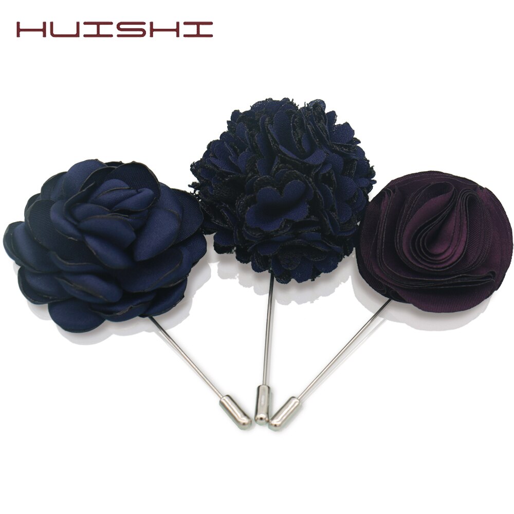 HUISHI Blume Brosche Hand-made Koreanische Silk Rose Pins Und Broschen Schmuck Frauen Stoff Blume Brosche Revers Pin Für männer Anzug