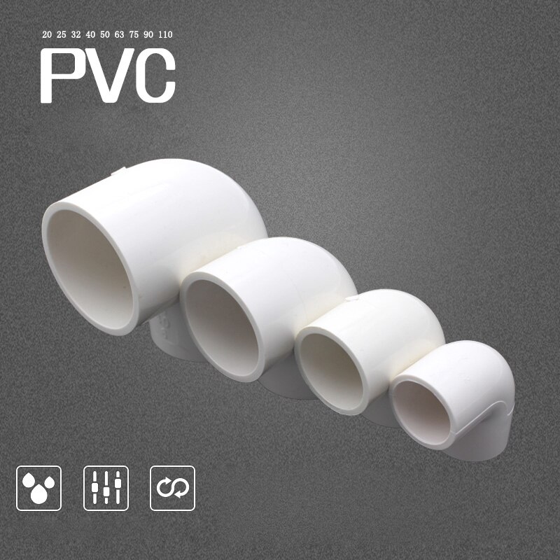 Nuonuowell  id 20 25 32 40mm hylsor pvc 90 graders armbåge vattenrörskopplingar slangreparation 2 st