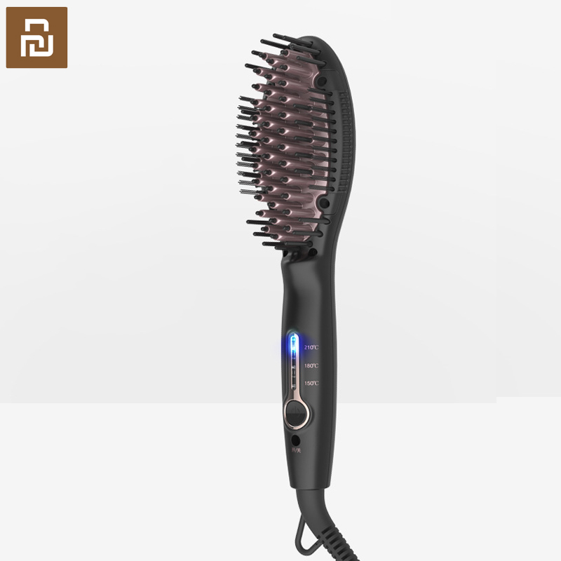 Xiaomi Pritech spazzola per raddrizzare i capelli lisci con regolazione della temperatura portatile ZF1 bigodino donna ferro raddrizzamento piatto