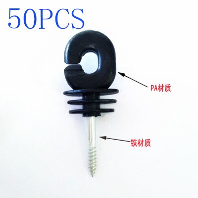 50 kpl sähköaita offset rengas eriste aita ruuvi pylväissä lanka turvallinen maatalous puutarhatarvikkeet tarvikkeet: Default Title