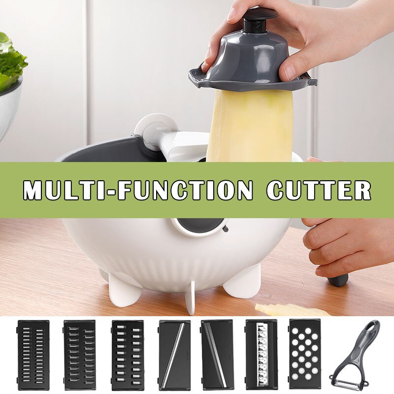 Rotating Vegetable Cutter Set Multi-function Cutter Vegetable Cutting Machine Kitchen Accessories BV789