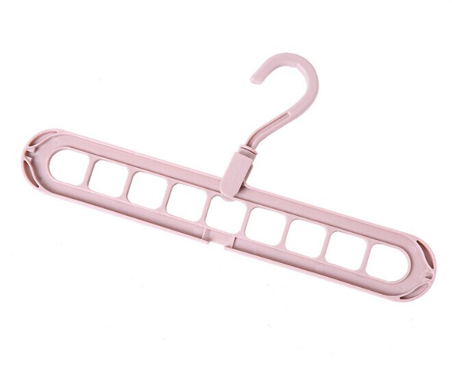 Estantería de secado colgante para ropa, perchas de plástico para ropa, bufanda, estantes de almacenamiento, perchas de almacenamiento para armario: Rosa