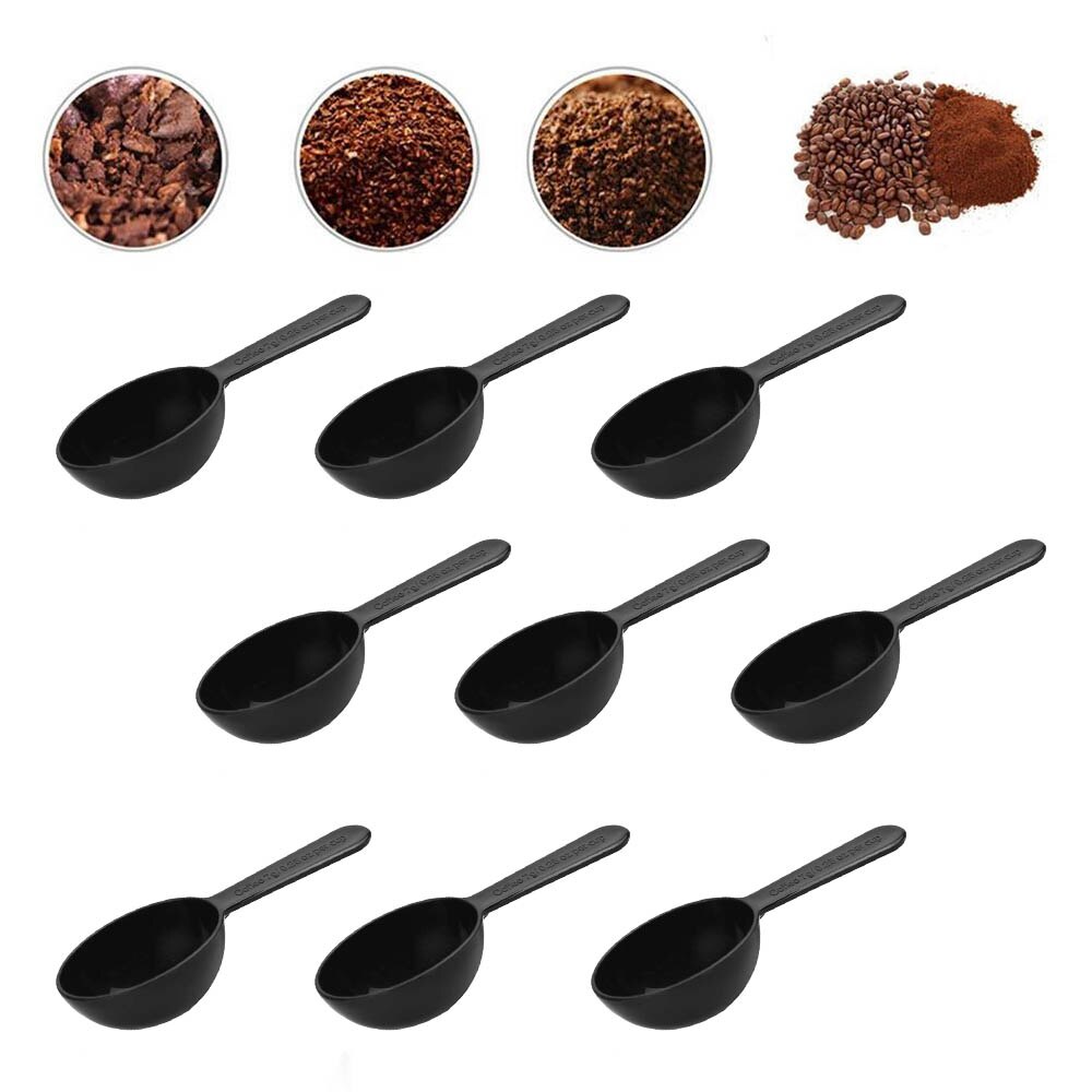 24Pcs Een Zak Plastic Spice Lepel Duurzame Koffie Maatlepel Creatieve Melk Maatlepel Voor Thuis Keuken (Zwart)