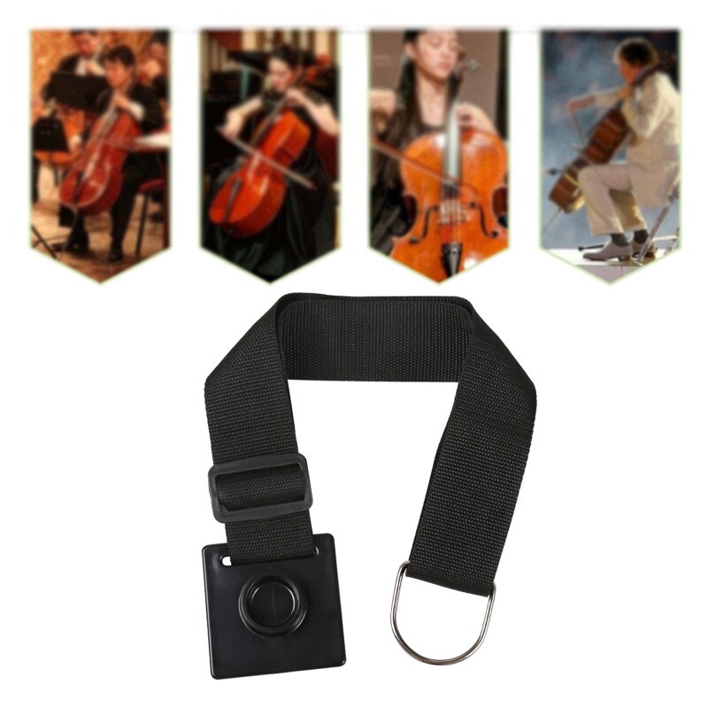 Supports de violoncelle antidérapants avec sangle réglable, coussin éponge épais anti-rayures pour la pratique du violoncelle