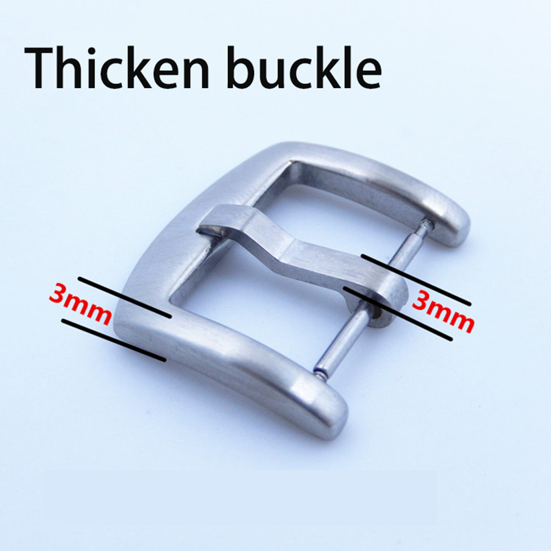 Solid Stainless Steel 304 Watch Buckle Classic Strap Buckle Solid Buckle Watch Accessories 16/18/20/22/24mm