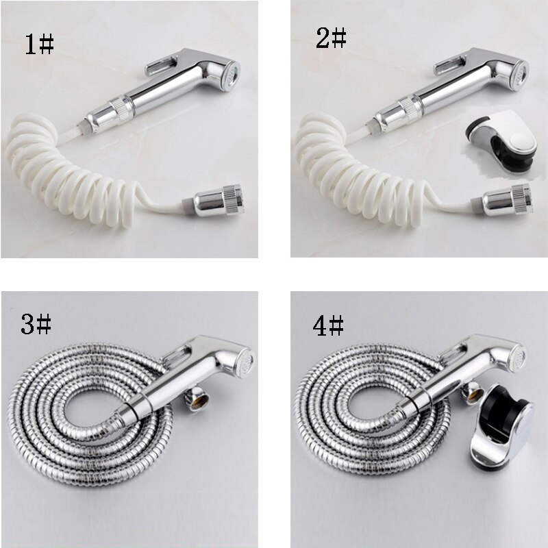 Toilet Handheld Bidet Spray Shattaf Kit Sprayer Shower Hose Rack Jet Hygiene Set