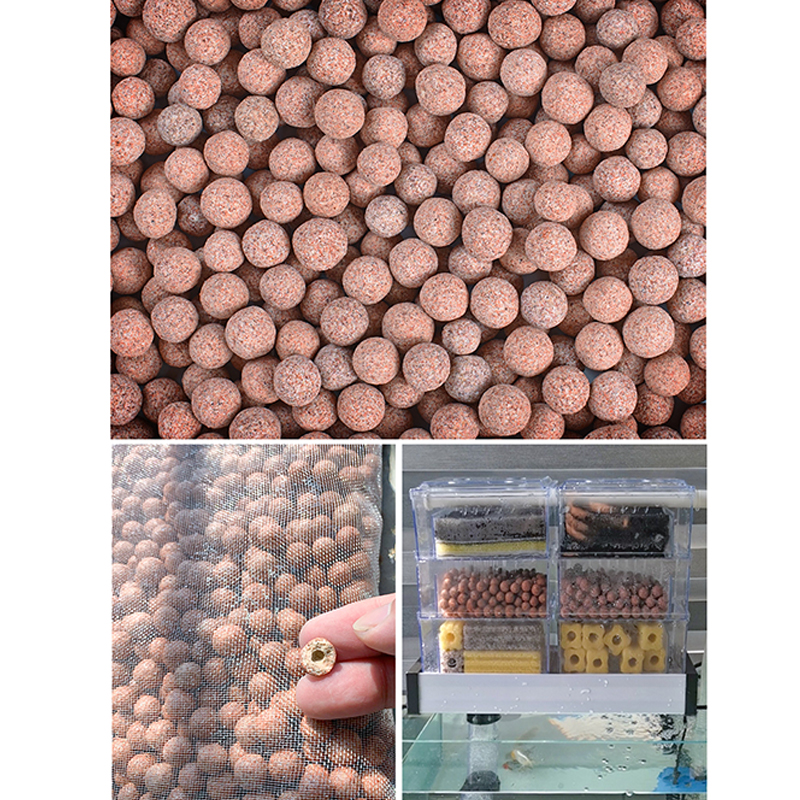 Boule de quartz biochimique creuse pour aquarium, matériau filtrant pour aquarium, matériau pour radiateur, maison de bactéries, anneau en céramique, 500g