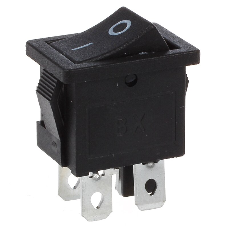 10 Pcs x 4 Pin On-Off 2 Position DPST Boat Rocker Switches 10A/125V 6A/250V AC & 180 Pieces 4 Pin Push Button Switch