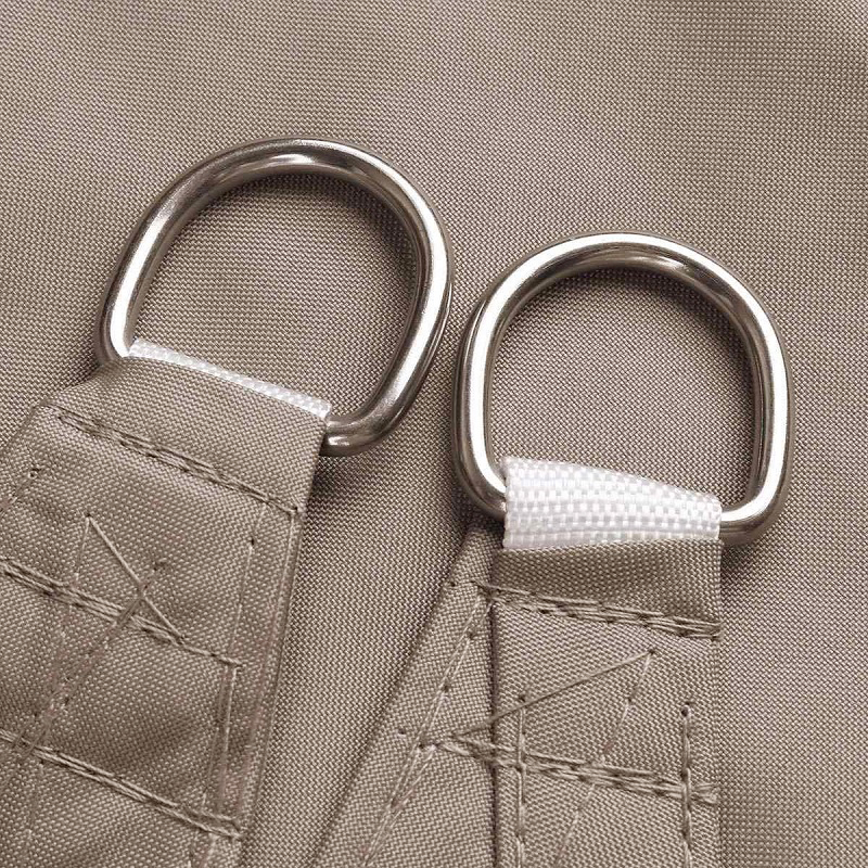 Kaki Alle maten Waterdicht Zonnescherm Zeil Vierkant Rechthoek Driehoek Tuinterras Luifel Zwembad Schaduw Kamp Wandelen Tuin Luifel