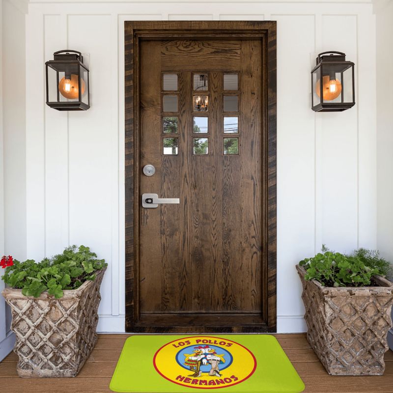 Breaking Bad Los Pollos Hermanos Front Door Mat Anti-Slip Outdoor Quick Dry The Chicken Brothers Doormat Entrance Rug Carpet