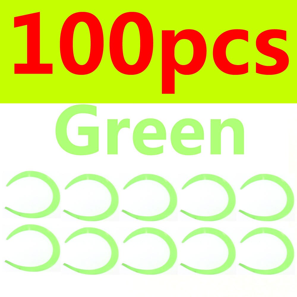 Wifreo 100pcs Size M Razer Thin Pike Salmon Steelhead Saterwater Fly Tying Wiggle Tail for Streamers Pink White Green Red Orange: 100pcs green