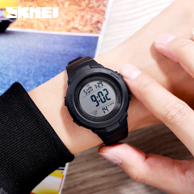 Skmei Dobbel tid digitale sportsklokker herre 5 bar vanntette støtsikker herre armbåndsur tid uformelt reloj hombre 1615