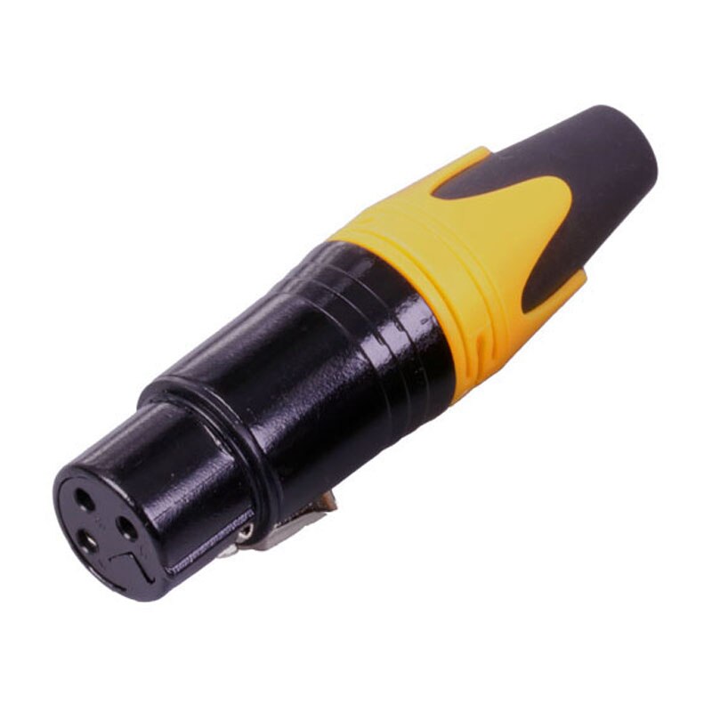 1pc nc3 mxx& nc3 fxx xlr-kontakt , 3 pinner, lodding xl hannplugg & hunnkontakt lydmikrofonkontakt til mikrofon , 7 farger tilgjengelig: 1pc gule hunner