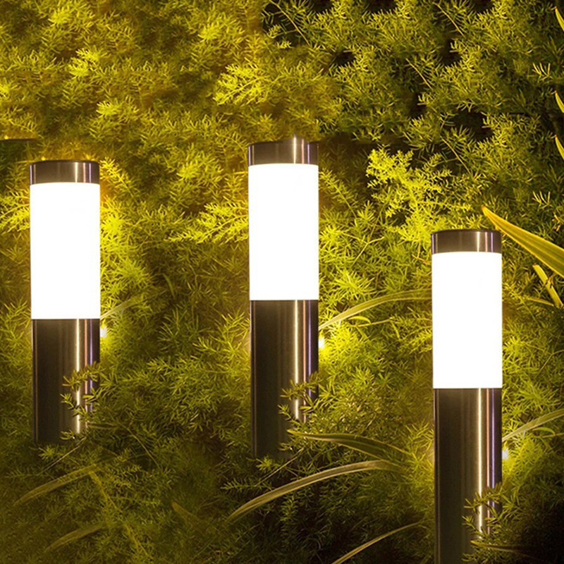 Luces solares para caminos, impermeables, mejoradas, paisaje, entrada al aire libre, luces de encendido/apagado automático para Patio, césped y Patio