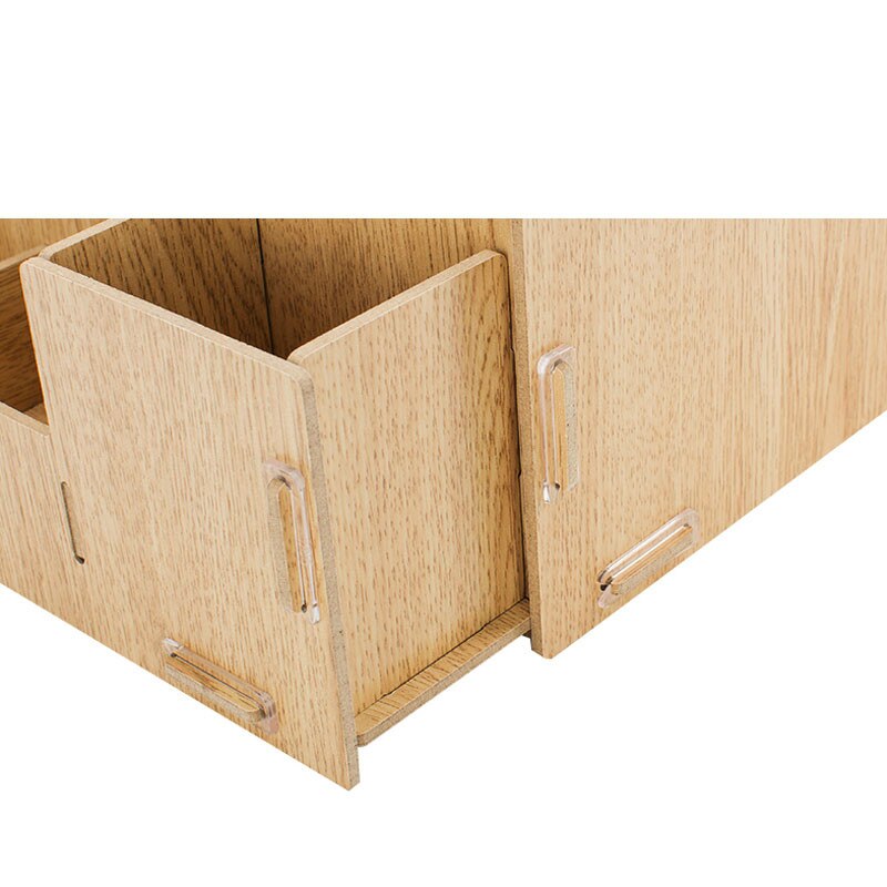 DELI Wooden File Tray Fiber for Desk Accessories and Organizer Perfect Display Storage Office and School Supplies