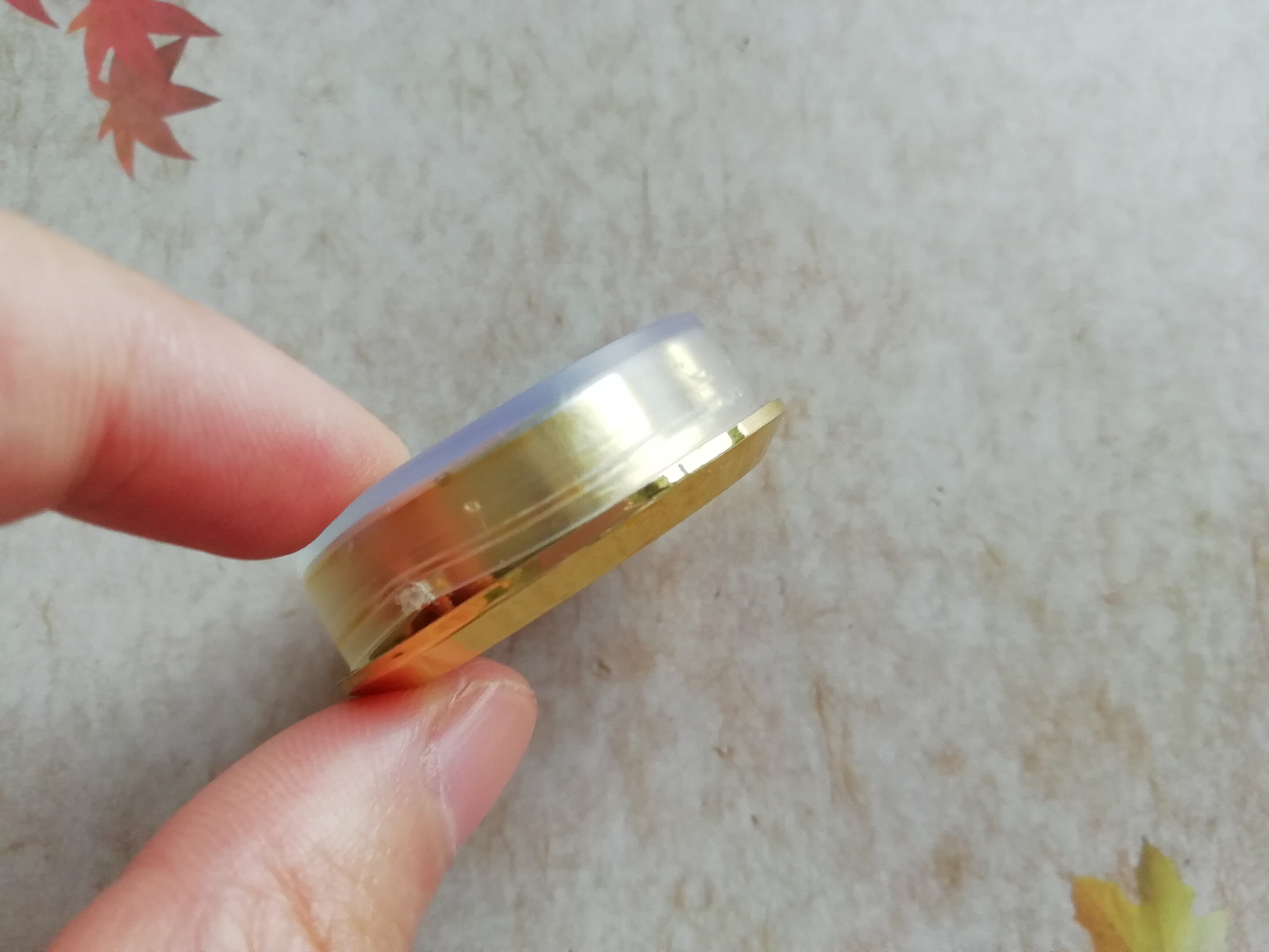 20PCS Plastic 39MM Built - in Clock Insert QUARTZ CLOCK FIT-UP/Insert Gold Trim DIY Clock Head