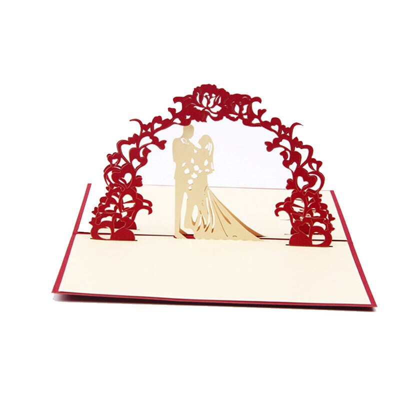 Carte de vœux Pop Up en 3D fait à la main | Carte d'anniversaire st valentin, Invitation de mariage divers: Marry love