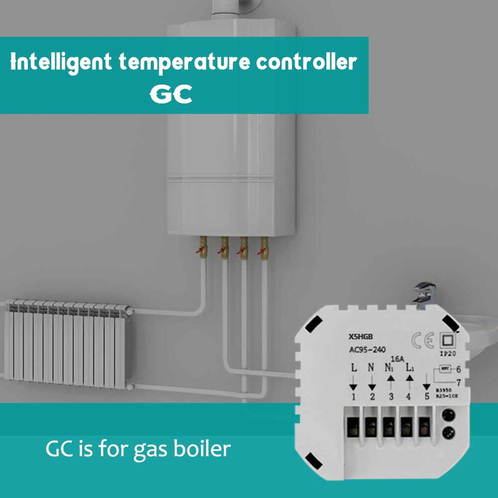 Tuya Intelligente Temperatur Controller Wifi Thermostat Berühren Bildschirm Intelligente Temperatur Control Schalter GA/GB/GC Optional