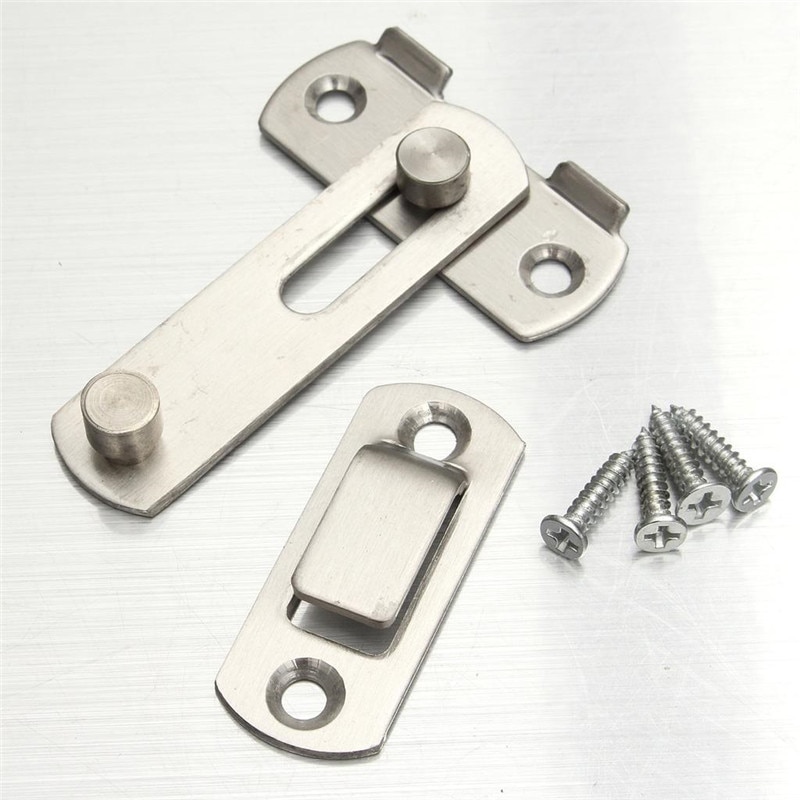 Pestillo cerrojo con bloqueo de acero inoxidable, puerta corredera para escaparate, accesorios de habitación, decoración de jardín, Fenc