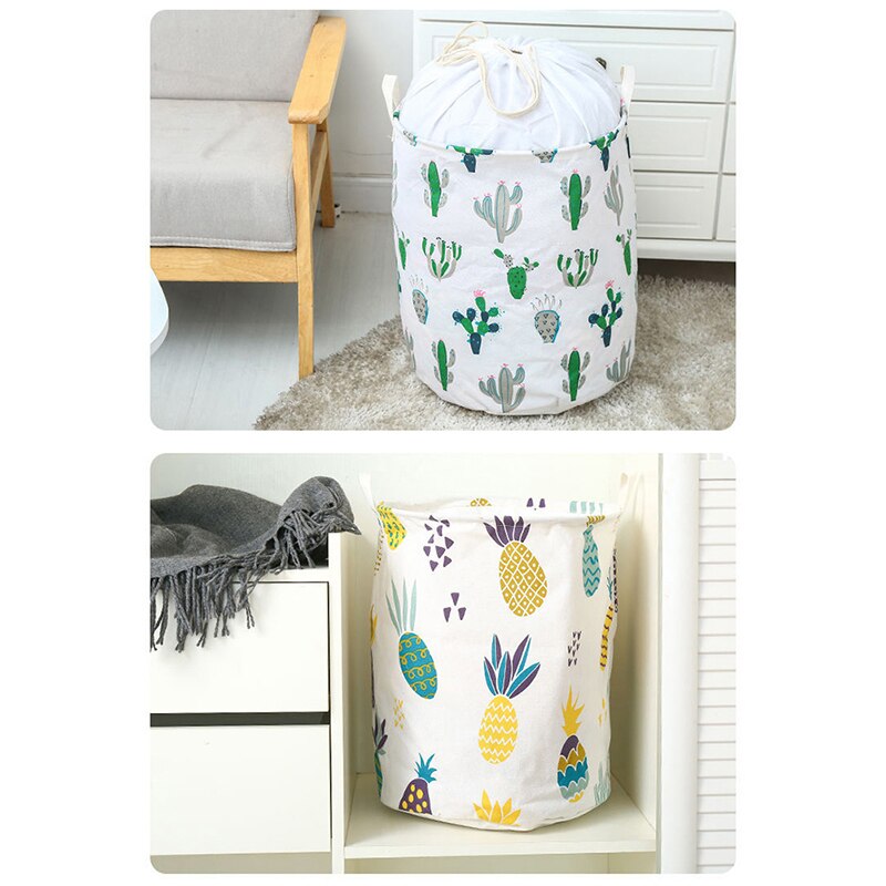 1PC Foldable Laundry Basket Organizer Dirty Clothes Laundry Storage Basket For Toys Waterproof Hamper Laundry Basket