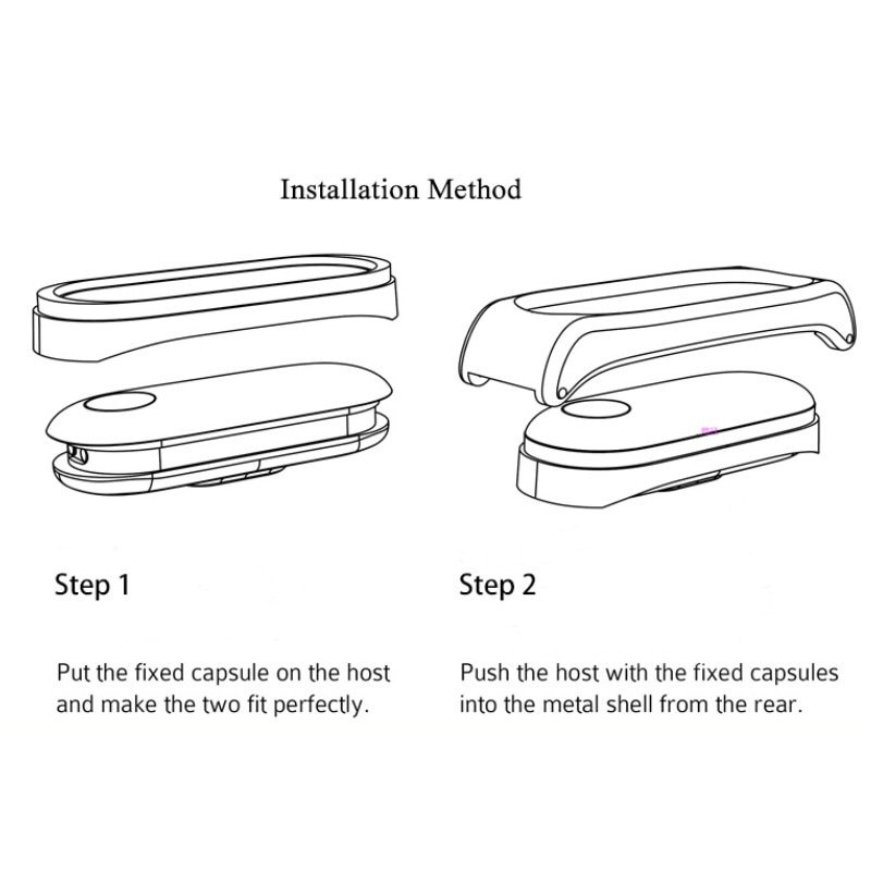 Mijobs Cinturino In Metallo Per Mi Band 4 Cinghia Senza Viti Bracciale In Acciaio Inossidabile Per Xiaomi Mi Banda 4 In Metallo Cinturino di Ricambio