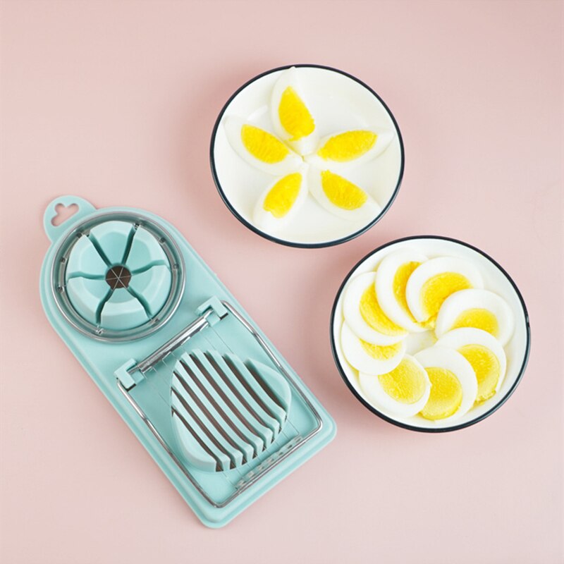 Multifunction Egg Slicers Stainless Steel Wire Egg Slicer Egg Splitter Cut Egg Device Kitchen Egg Tools Petal Shape Egg