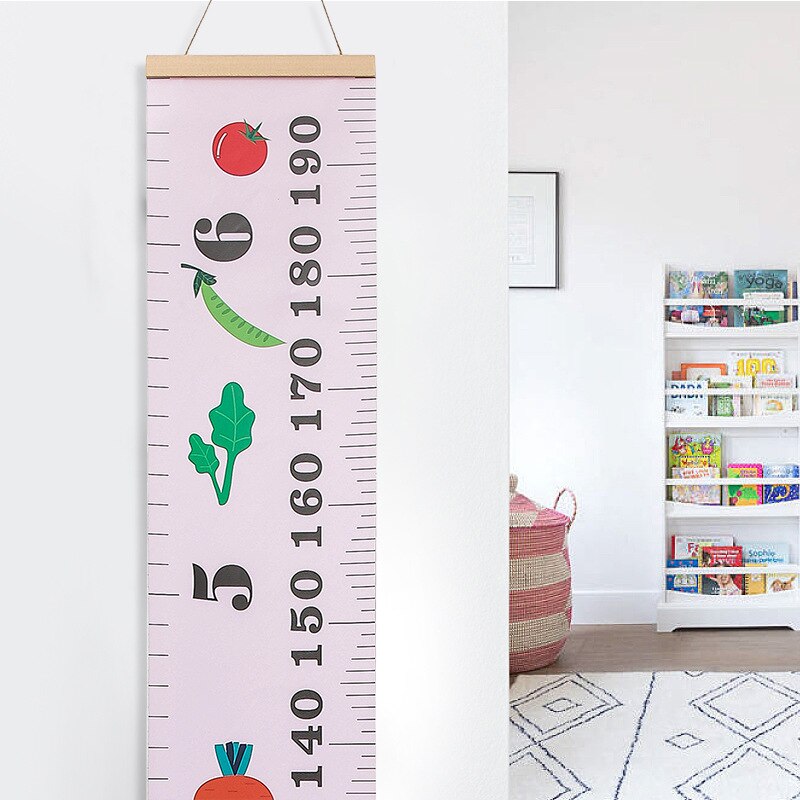 Kids Growth Size Chart Height Chart Baby Child Kids Height Ruler Measure Ruler Wall Sticker for Kids Room Home Decoration Hang