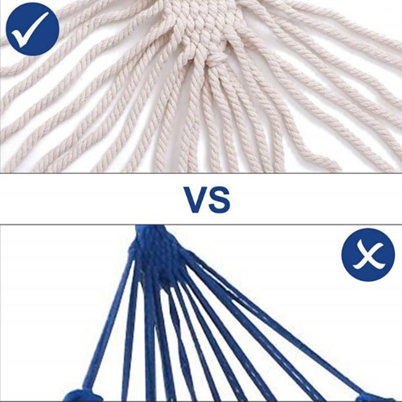 Dubbele Hangmat Outdoor Rollover Preventie Camping Canvas Opknoping Swing Bed Voor Patio Reizen Wandelen 200X150Cm C5AF