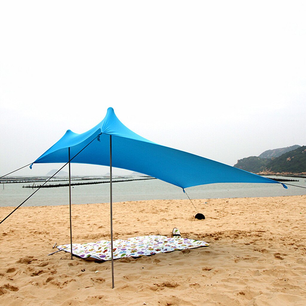 Waterproof Tent Camp Rain Shelter Sun Shade Sun Shelter Easy to Set Up Convenient to Carry for Outdoor Beach Camping Fishing