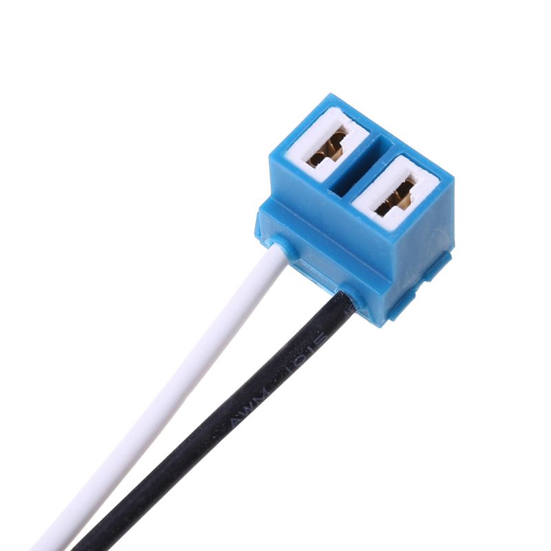 Connecteur H7 femelle douilles en céramique, connecteurs d'ampoule de voiture automobile, adaptateur de lampe avec fil 8cm 2 pièces