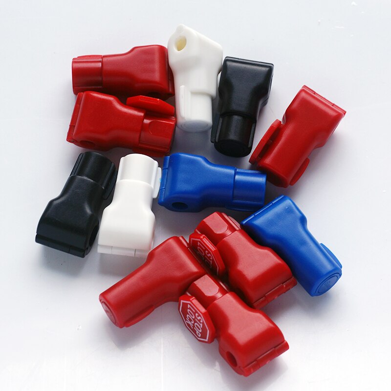 100 pièces/lot antivol EAS Stop Lock pour magasin affichage sécurité crochet tige et cheville plastique 6mm trou diamètre